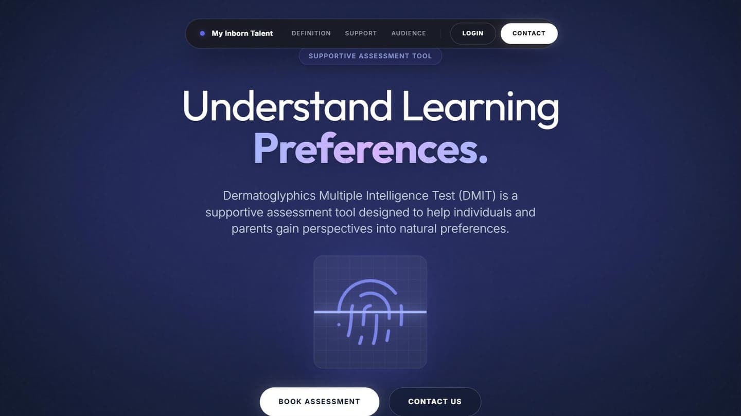 My Inborn Talent — the live site